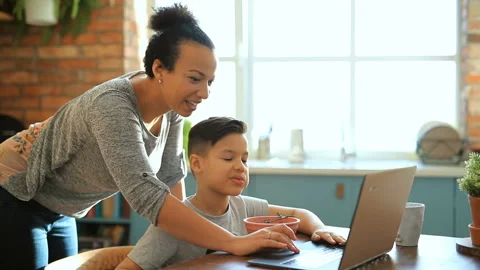 Mother and son Stock Footage 105300917