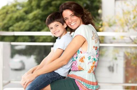 Mother and son Stock Photos