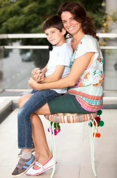 Mother and son Stock Photos