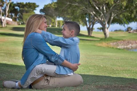 Mother and son Stock Photos