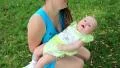 Mother with baby daughter HD Footage
