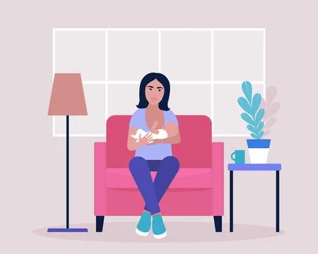 Mother with baby Stock Illustration