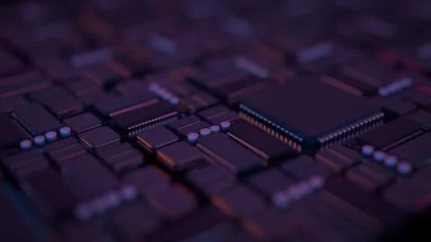 The Mother Board for Technology concept 3d Rendering. Stock Illustration