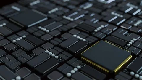The Mother board for Technology concept 3d Rendering. Illustrazione stock