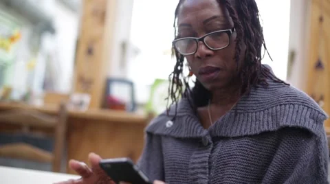 Mother On a Call With Smart Phone Stock Footage 49064587