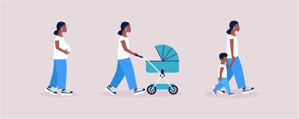 Mother concept 库存插图