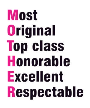 Mother Definition Stock Illustration