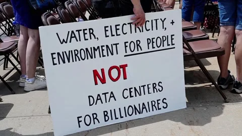 Mother Earth Vs Big Tech Petition rally at the capitol in Minnesota Stock Footage 339373108