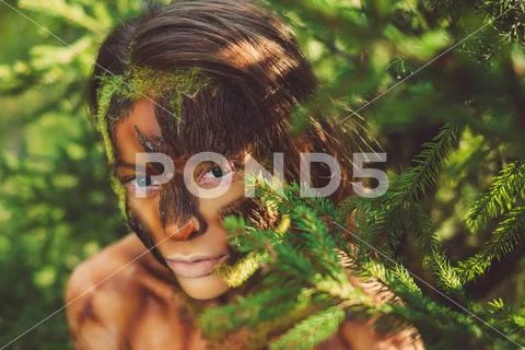 Mother of the forest magic creatures Stock Photos