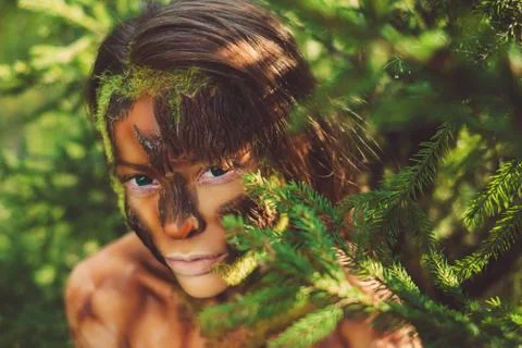 Mother of the forest magic creatures Fotos Stock