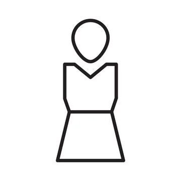 Mother Icon Outline Vector Design, Mother Day Design Elements Stock Illustration