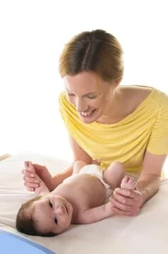 Mother with infant Stock Photos