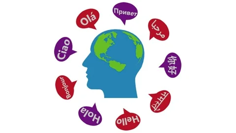 Mother Language day seamless 2d Animation Video stock 328634037