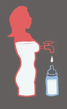 Mother milk Stock Illustration