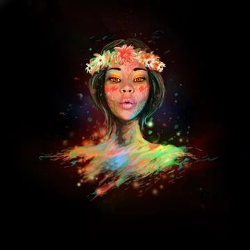 Mother nature Stock Illustration