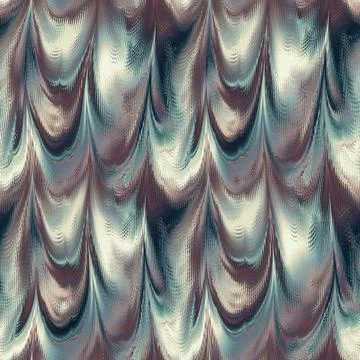 Mother of Pearl metallic wavy pattern. Iridescent texture silver gold folds Stock Illustration