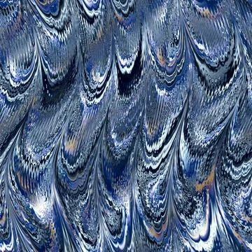 Mother of Pearl metallic wavy pattern. Iridescent texture silver gold folds Stock Illustration