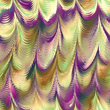 Mother of Pearl metallic wavy pattern. Iridescent texture silver gold folds Stock Illustration