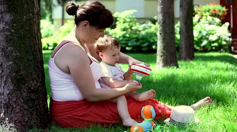 Mother play with son  Stock Footage 64948120