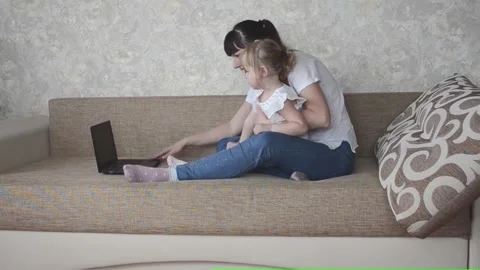 Mother playing with child Stock Footage 152288480