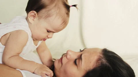 Mother with a small child. Stock Footage 42306626