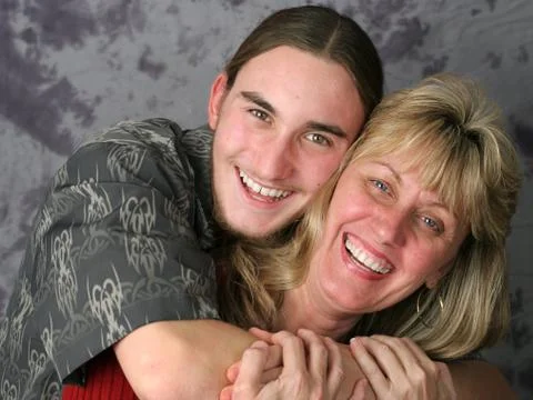 Mother Son Affection Stock Photos