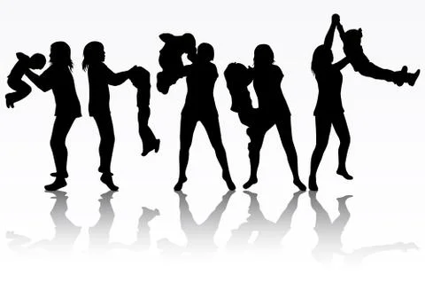 Mother with son Illustrazione stock