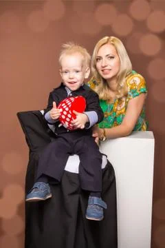 Mother with son Stock Photos