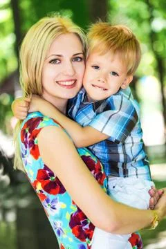Mother with son Stock Photos