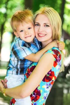 Mother with son Stock Photos