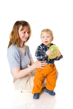 Mother with son Foto stock