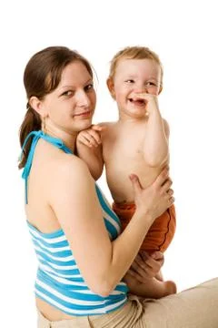 Mother with son Stock Photos