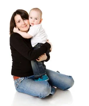 Mother with son Stock Photos