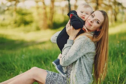 Mother with son Stock Photos