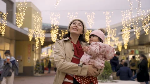 Mother talking to her baby while they watching Stock Footage 163891822