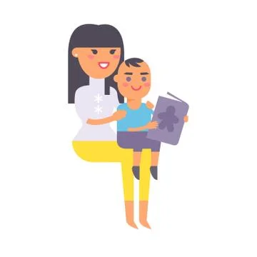 Mother vector character Stock Illustration