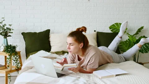 Mother working from home, having a work video call. Remote work. Telecommute job Stock Footage 164049363