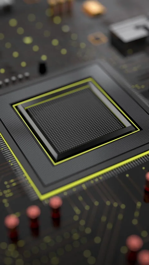 Motherboard 3D generated digital elements Stock-Footage 318297141