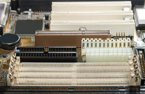 Motherboard close up Foto stock