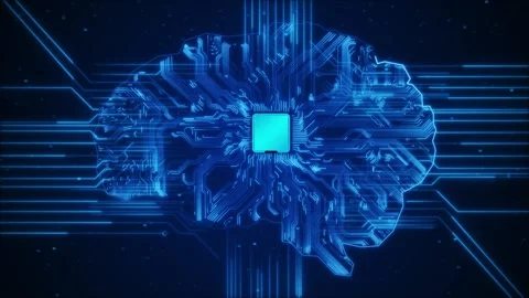 Motherboard CPU GPU Circuit Board Background circuit board. Digital technology Stock Footage 293530602
