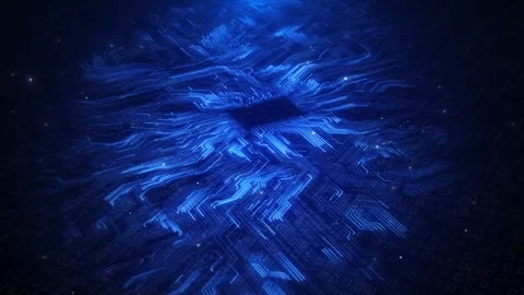Motherboard CPU GPU Circuit Board Background circuit board. Digital technology Stock Footage 314198604