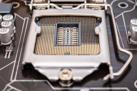 Motherboard CPU Socket Stock Photos