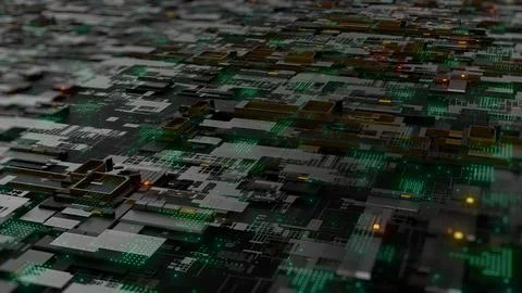 Motherboard digital data microchip. Technology science abstract background,.. 스톡 사진