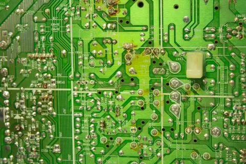 The motherboard does not work. Stock Photos