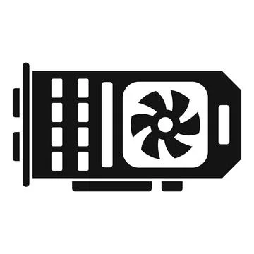 Motherboard gpu icon simple vector. Computer card イラスト素材