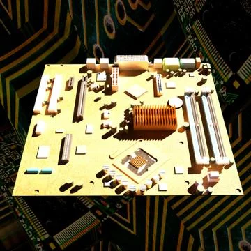 Motherboard Stock Illustration