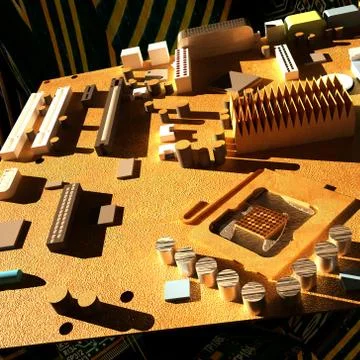 Motherboard Stock Illustration