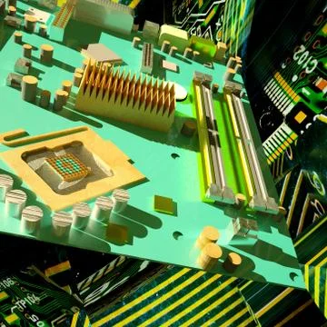 Motherboard Stock Illustration