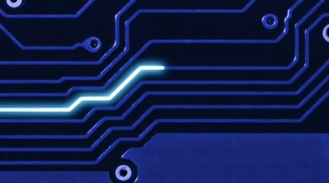 Motherboard lines - information flow background Stock Footage 396253