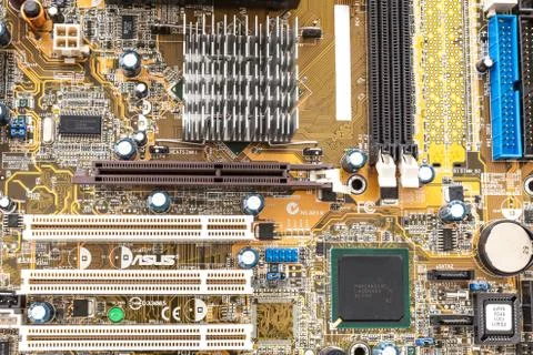 Motherboard  PC components Stock Photos